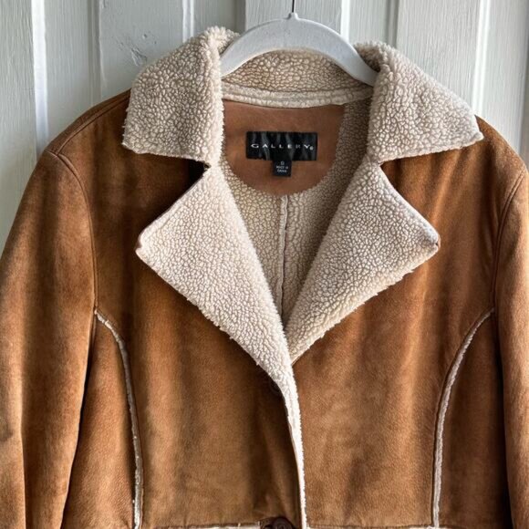 Vintage Gallery Suede Leather Penny Lane Coat - Picture 2 of 7